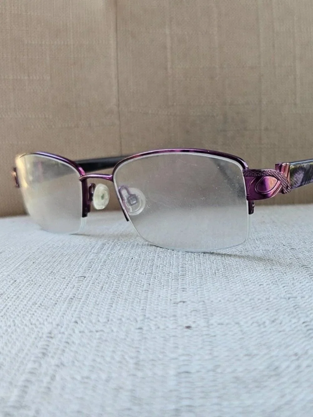 Bulova Women Eyeglasses Frame VIOLET Eyewear HOTCHKISS Glasses Half Rim Frame
